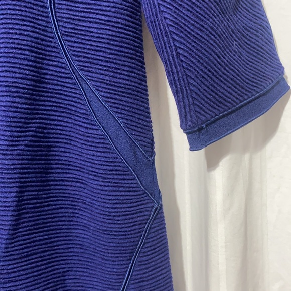 Giorgio Armani Blue Ribbed Mini Dress - Picture 5 of 7